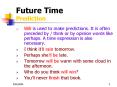 Future Time Prediction PowerPoint PPT Presentation