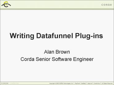 Writing Datafunnel Plugins