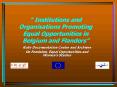 Institutions and Organisations Promoting Equal Opportunities in Belgium and Flanders PowerPoint PPT Presentation