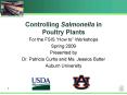 Controlling Salmonella in Poultry Plants PowerPoint PPT Presentation