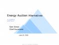 Energy Auction Alternatives PowerPoint PPT Presentation