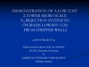 DEMONSTRATION OF A LOW COST