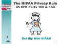 The HIPAA Privacy Rule 45 CFR Parts 160 PowerPoint PPT Presentation