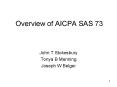 Overview of AICPA SAS 73 PowerPoint PPT Presentation
