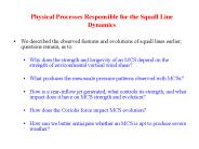 Physical Processes Responsible for the Squall Line Dynamics