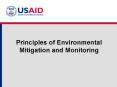 Principles of Environmental Mitigation and Monitoring PowerPoint PPT Presentation