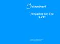 Preparing for The SAT PowerPoint PPT Presentation