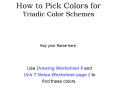 How to Pick Colors for Triadic Color Schemes PowerPoint PPT Presentation