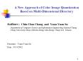 A New Approach of Color Image Quantization Based on MultiDimensional Directory PowerPoint PPT Presentation