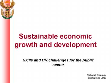 Sustainable economic growth and development