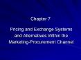 Pricing and Exchange Systems PowerPoint PPT Presentation