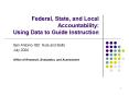Federal, State, and Local Accountability: Using Data to Guide Instruction PowerPoint PPT Presentation