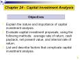 1.Explain the nature and importance of capital investment analysis. PowerPoint PPT Presentation