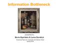 Information Bottleneck PowerPoint PPT Presentation