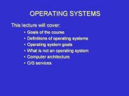 OPERATING SYSTEMS
