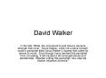 David Walker PowerPoint PPT Presentation