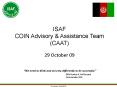 ISAF COIN Advisory PowerPoint PPT Presentation