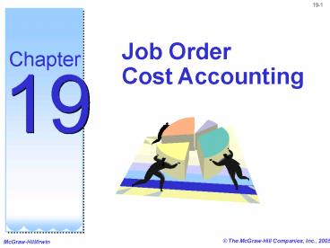 Job Order Cost Accounting