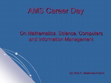 AMS Career Day