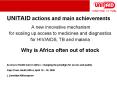 UNITAID actions and main achievements PowerPoint PPT Presentation