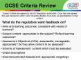 GCSE Criteria Review PowerPoint PPT Presentation