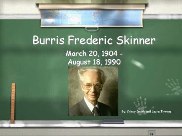 Burris Frederic Skinner