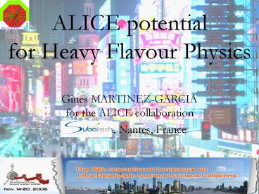 ALICE potential for Heavy Flavour Physics