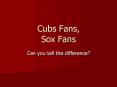 Cubs Fans, Sox Fans PowerPoint PPT Presentation