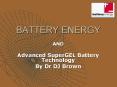 BATTERY ENERGY PowerPoint PPT Presentation