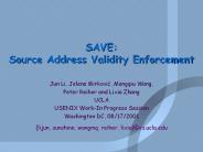 SAVE: Source Address Validity Enforcement
