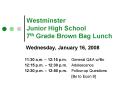 Westminster Junior High School 7th Grade Brown Bag Lunch PowerPoint PPT Presentation