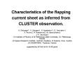 Characteristics of the flapping current sheet as inferred from CLUSTER observation' PowerPoint PPT Presentation