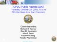 CPUC Public Agenda 3243 Thursday, October 29, 2009, 10 a.m. 505 Van Ness Ave, San Francisco PowerPoint PPT Presentation