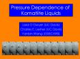 Pressure Dependence of PowerPoint PPT Presentation