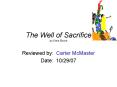 The Well of Sacrifice by Chris Eboch PowerPoint PPT Presentation
