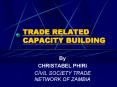TRADE RELATED CAPACITY BUILDING PowerPoint PPT Presentation