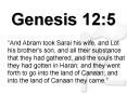 Genesis 12:5 PowerPoint PPT Presentation