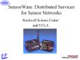 SensorWare: Distributed Services for Sensor Networks PowerPoint PPT Presentation
