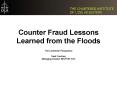 Counter Fraud Lessons Learned from the Floods PowerPoint PPT Presentation