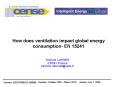 How does ventilation impact global energy consumption- EN 15241 PowerPoint PPT Presentation