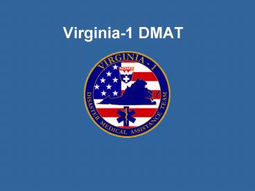 Virginia1 DMAT
