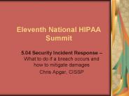 Eleventh National HIPAA Summit