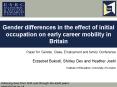 Gender differences in the effect of initial occupation on early career mobility in Britain PowerPoint PPT Presentation