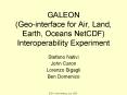 GALEON Geointerface for Air, Land, Earth, Oceans NetCDF Interoperability Experiment PowerPoint PPT Presentation
