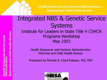 Integrated NBS