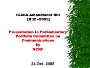 ICASA Amandment Bill [B32 