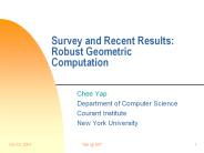 Survey%20and%20Recent%20Results:%20Robust%20Geometric%20Computation