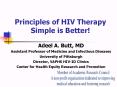 Principles of HIV Therapy Simple is Better! PowerPoint PPT Presentation