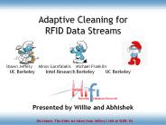 Adaptive Cleaning for RFID Data Streams