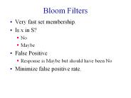Bloom Filters